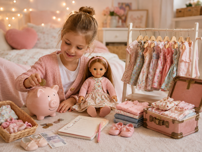 Pocket Money and Dolly: Letting Kids Save For and Choose Their Own Doll Clothes