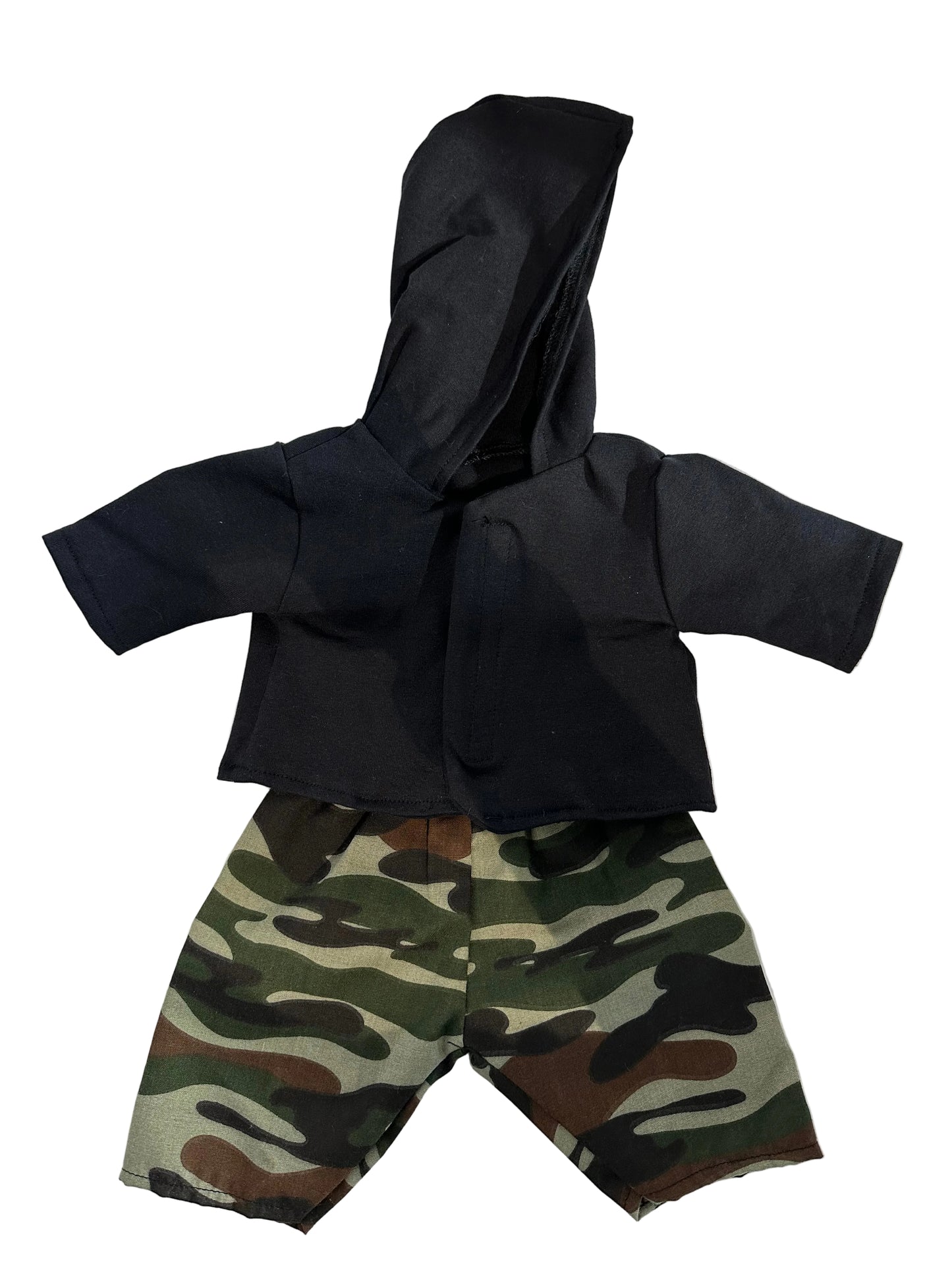 Hoodie & Camouflage Pants - 2 Piece