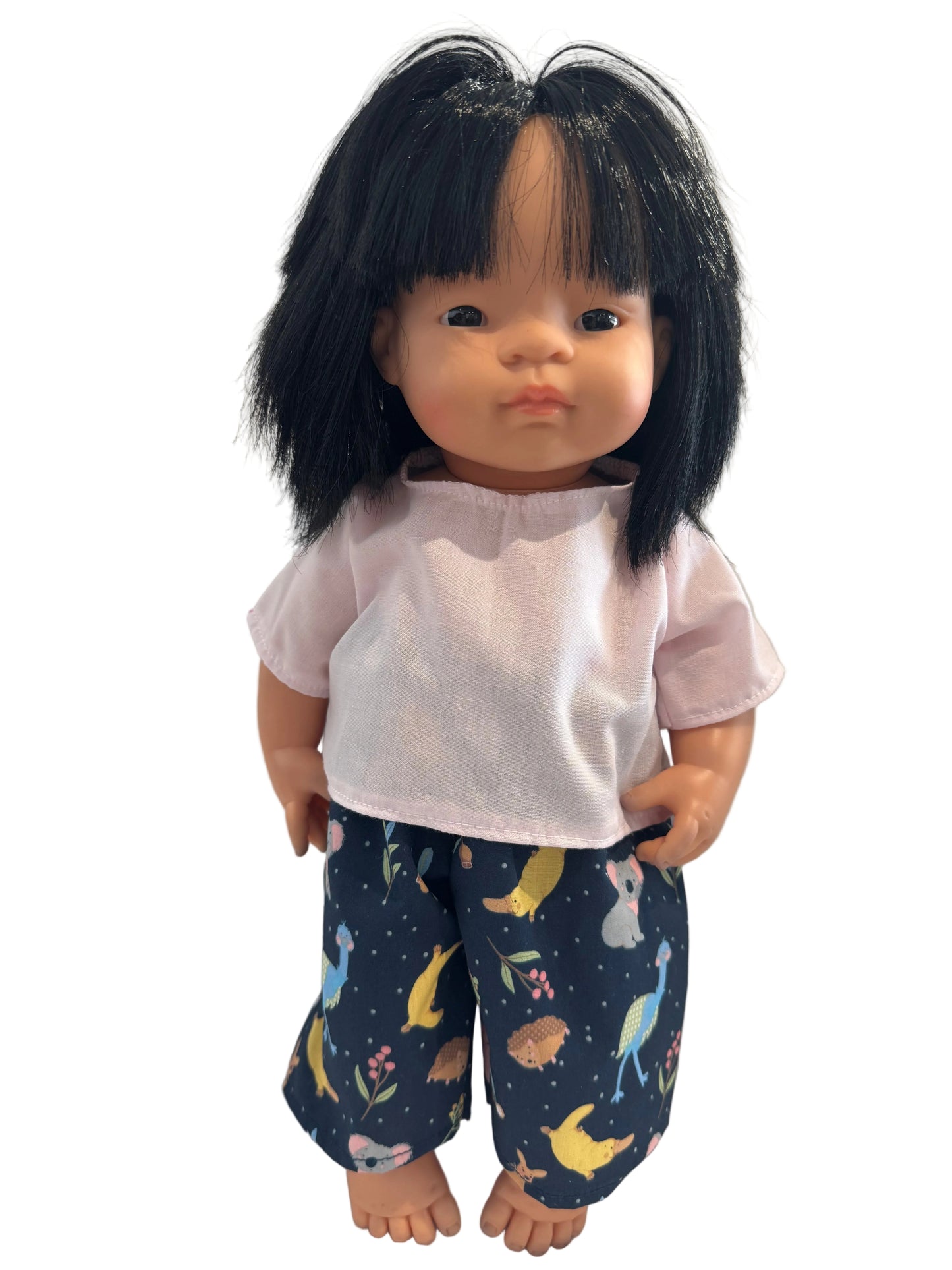 Pink or Blue Shirt & Australian Animal Blue Pant Set - 2 Piece