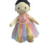 Orange Shimmer & Rainbow Tulle Dress