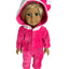 Plush Onesie with Hood & Booties - 2 Piece Set