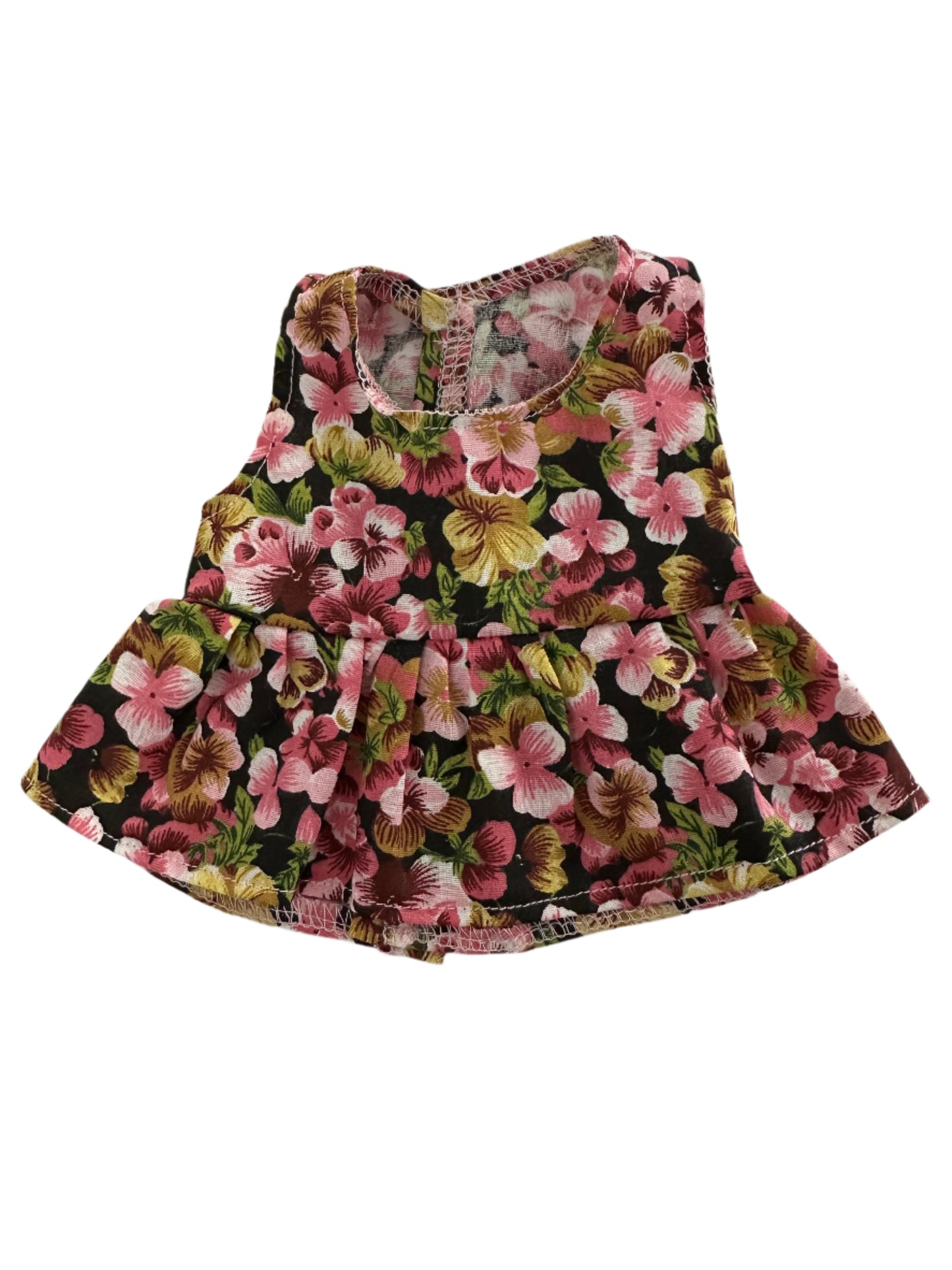 Black Top with Pink Flowers