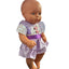White Shimmer Sequin & Purple Frilly Dress