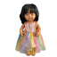 Orange Shimmer & Rainbow Tulle Dress
