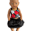 Black Skirt & Rose Top - 2 Piece