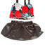 Black Skirt & Rose Top - 2 Piece
