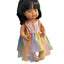 Orange Shimmer & Rainbow Tulle Dress