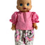 Pink Ruffled Shirt & Koala Pant Set - 2 Piece