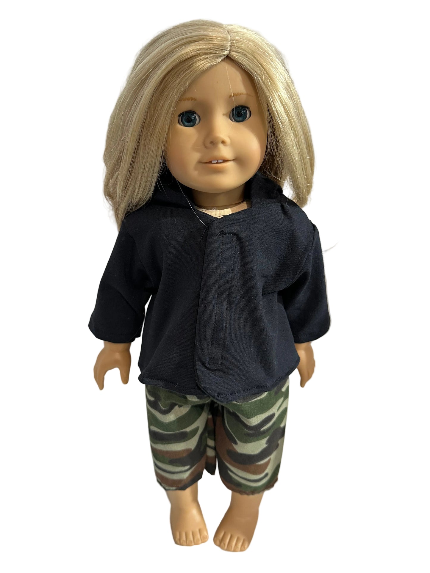 Hoodie & Camouflage Pants - 2 Piece