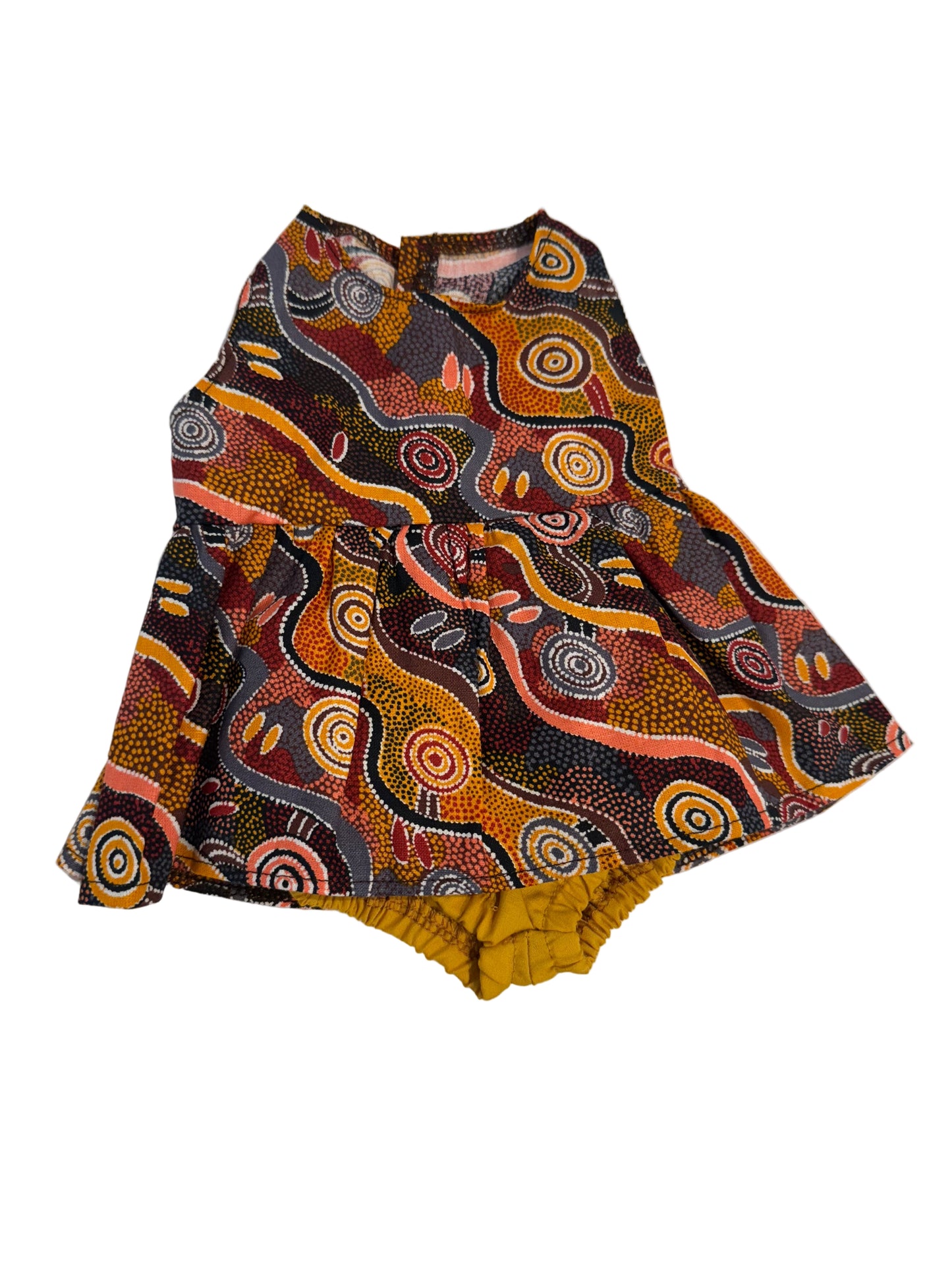 Indigenous Pattern Dress & Bloomers Set - 2 Piece