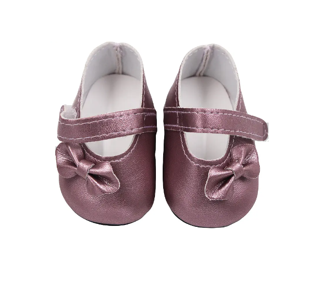 Purple Bow Mary Jane Shoes