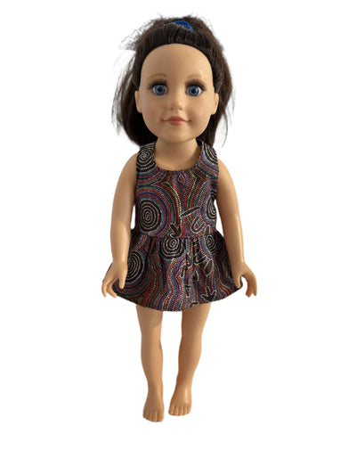 Indigenous Pattern Dress & Bloomers Set - 2 Piece