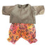 Indigenous Pattern Shirt & Ruffled Pant Set - 2 Piece