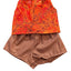 Abstract Pattern Top & Shorts Set - 2 Piece