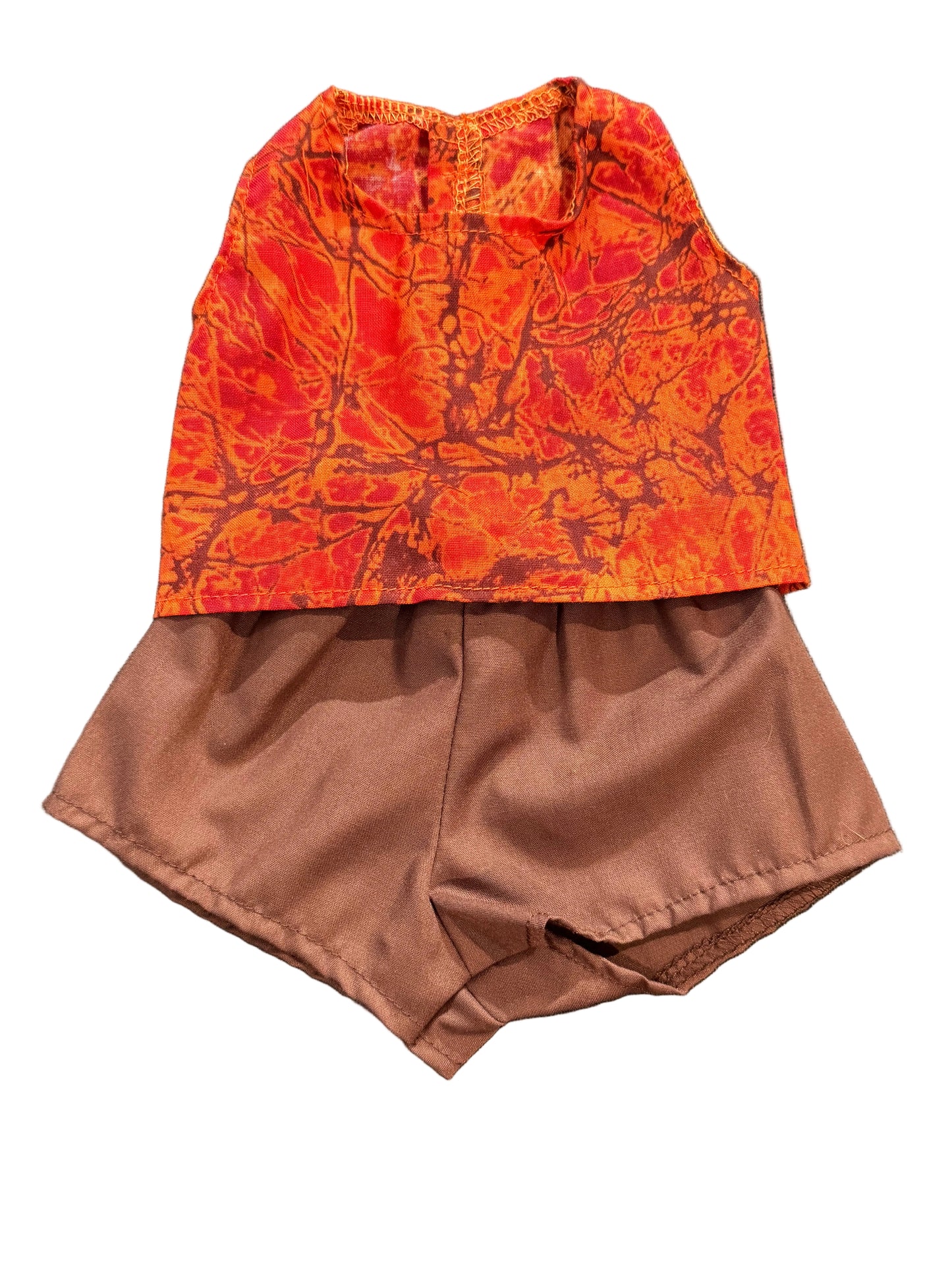 Abstract Pattern Top & Shorts Set - 2 Piece