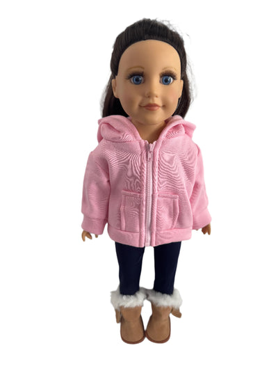 Warm Pink Hoodie Sweater