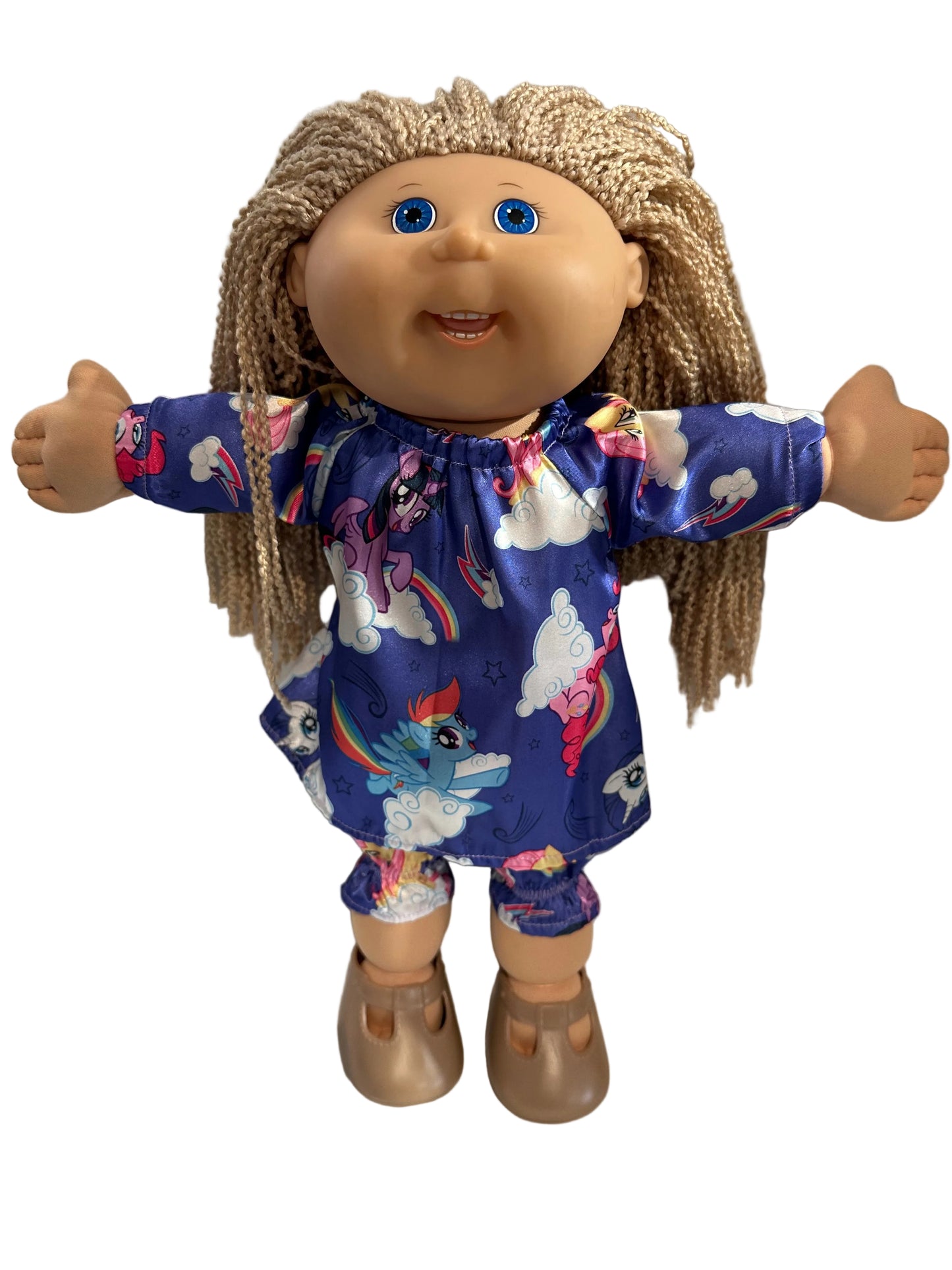 Purple Satin Character Pyjamas - 2 Piece