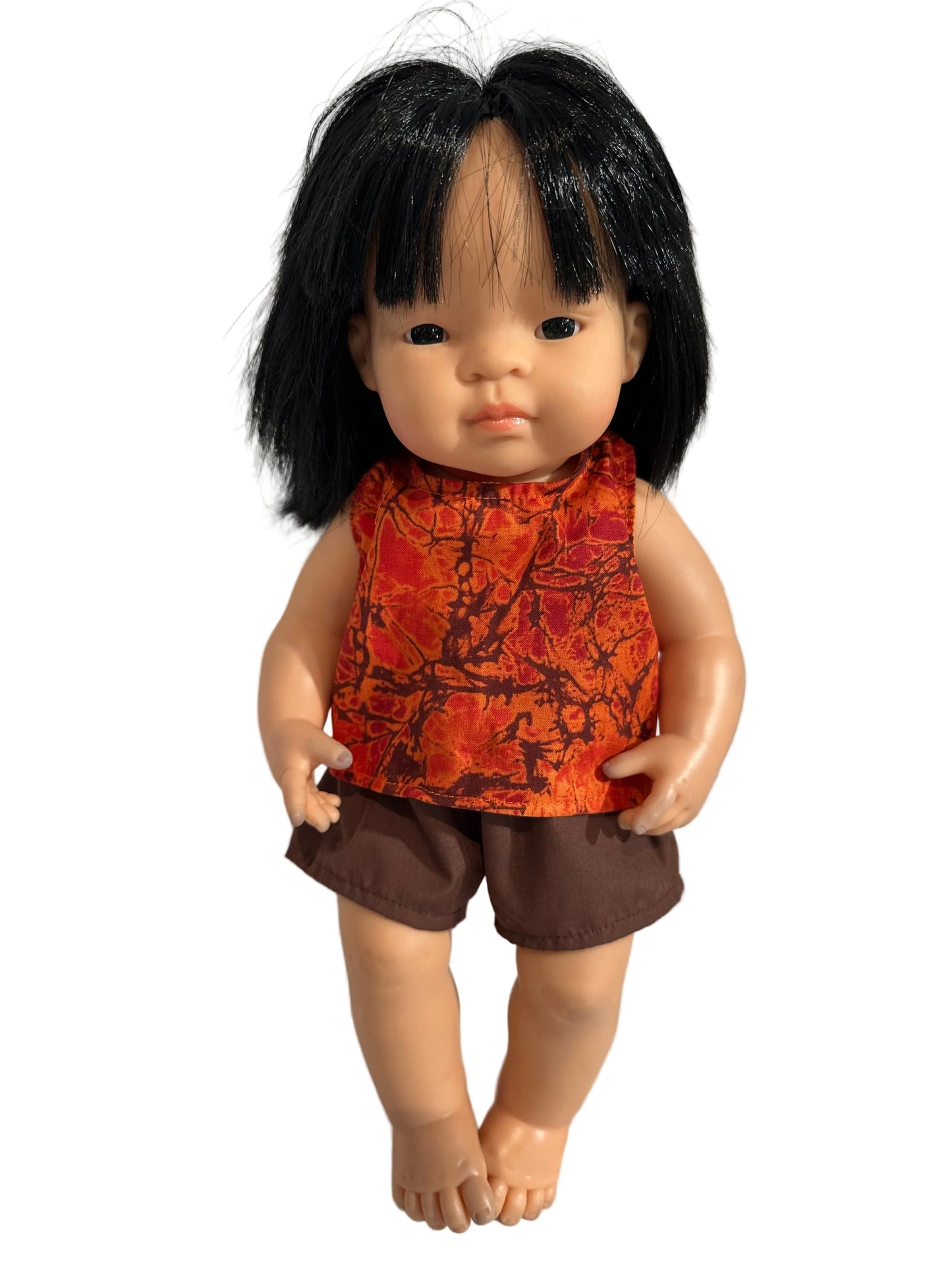 Abstract Pattern Top & Shorts Set - 2 Piece
