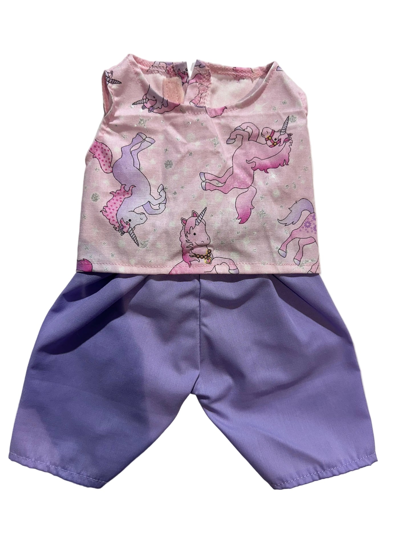 Unicorn Print Top & Shorts Set - 2 Piece