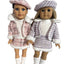 Chic Tweed Skirt, Jacket & Sock Set with Beret - 4 Piece Set