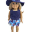 Australia Day Top, Short & Hat 3 Piece Set