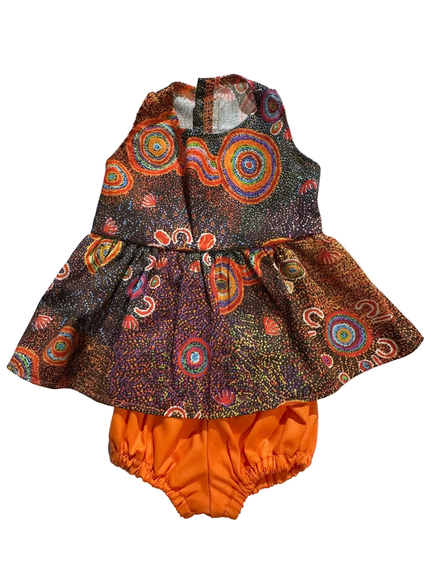 Indigenous Pattern Dress & Bloomers Set - 2 Piece