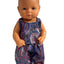 Blue Abstract Pattern Top & Pants Set - 2 Piece