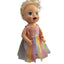 Orange Shimmer & Rainbow Tulle Dress