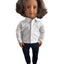 White Long Sleeved Button Up Dress Shirt