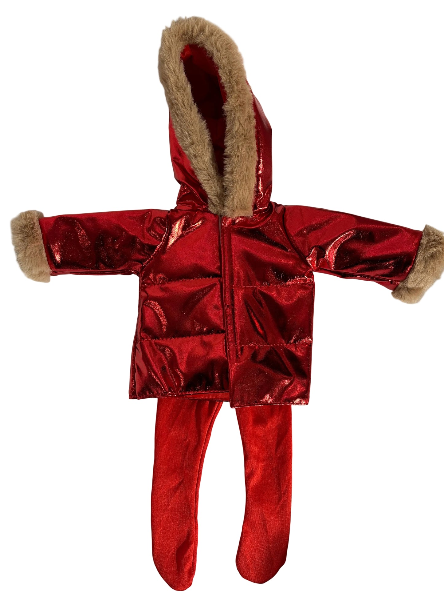 Shimmer Luxe Hooded Jacket & Stockings Set - 2 Piece Set