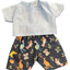 Pink or Blue Shirt & Australian Animal Blue Pant Set - 2 Piece