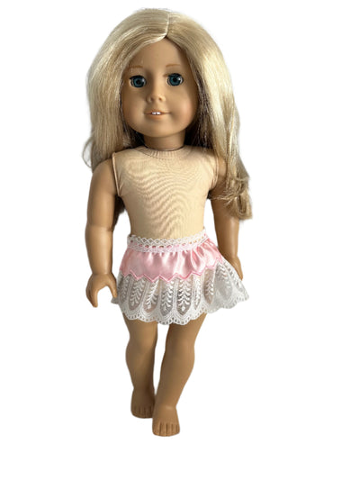 Pink & White Lace Apron