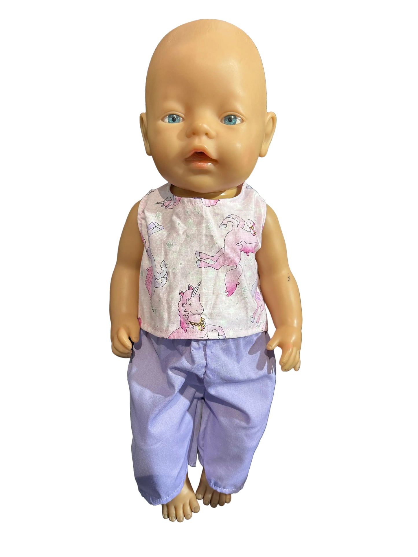 Unicorn Print Top & Shorts Set - 2 Piece
