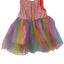 Orange Shimmer & Rainbow Tulle Dress