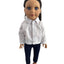 White Long Sleeved Button Up Dress Shirt