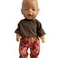 Indigenous Pattern Shirt & Ruffled Pant Set - 2 Piece