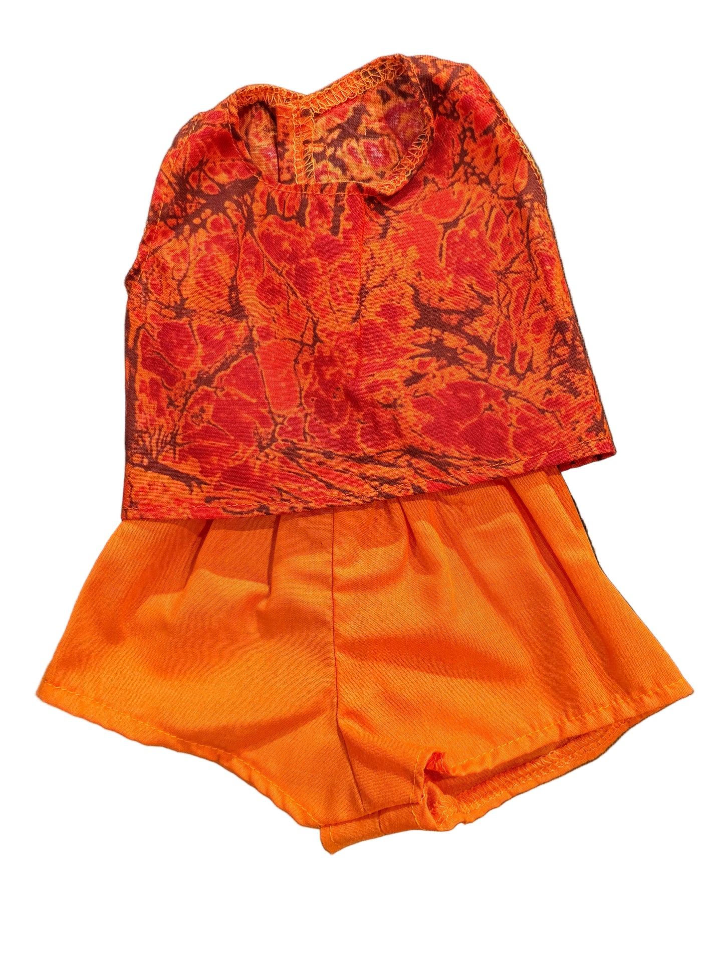 Abstract Pattern Top & Shorts Set - 2 Piece