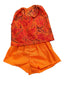 Abstract Pattern Top & Shorts Set - 2 Piece