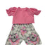Pink Ruffled Shirt & Koala Pant Set - 2 Piece