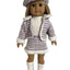 Chic Tweed Skirt, Jacket & Sock Set with Beret - 4 Piece Set