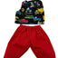 Pattern Top & Pant 2 Piece Set