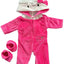 Plush Onesie with Hood & Booties - 2 Piece Set