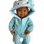 Plush Onesie with Hood & Booties - 2 Piece Set