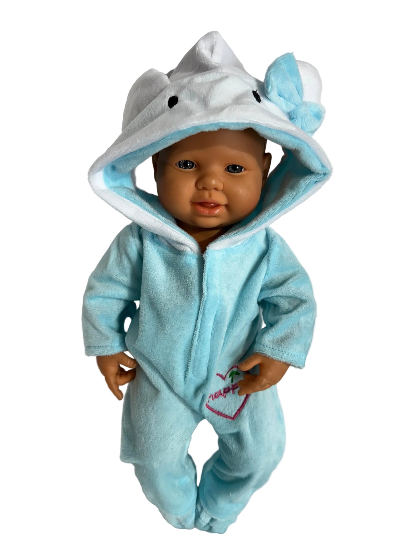 Plush Onesie with Hood & Booties - 2 Piece Set