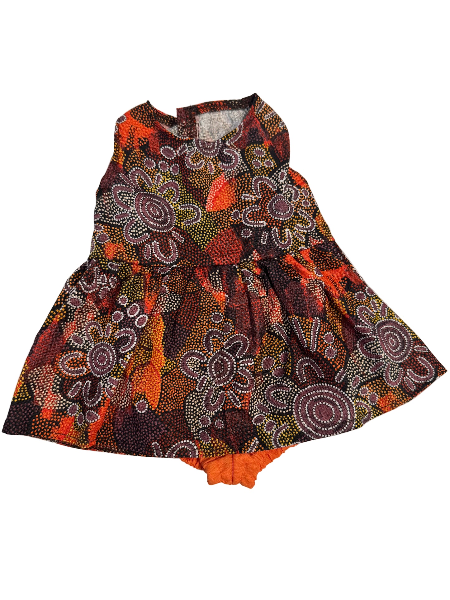 Indigenous Pattern Dress & Bloomers Set - 2 Piece