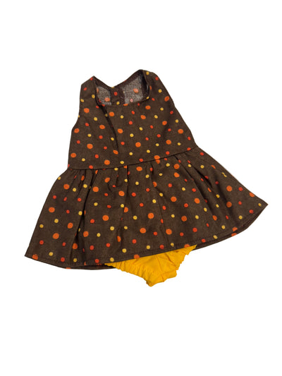 Abstract Pattern Dress & Bloomers Set - 2 Piece