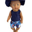 Australia Day Top, Short & Hat 3 Piece Set