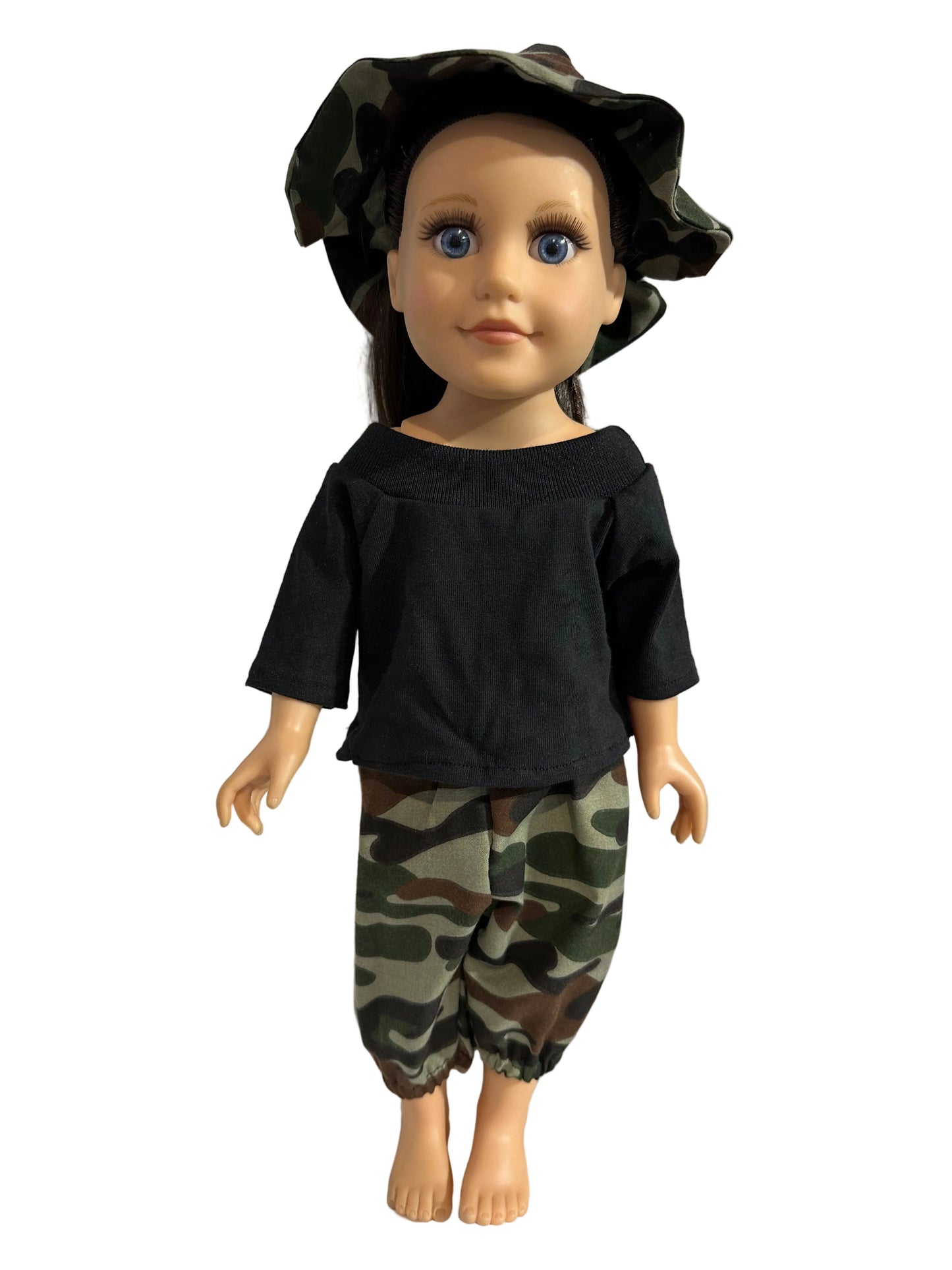 Shirt, Camouflage Pants & Hat - 3 Piece