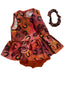Indigenous Print Dress, Bloomers & Hair Accessory - 3 Piece Set