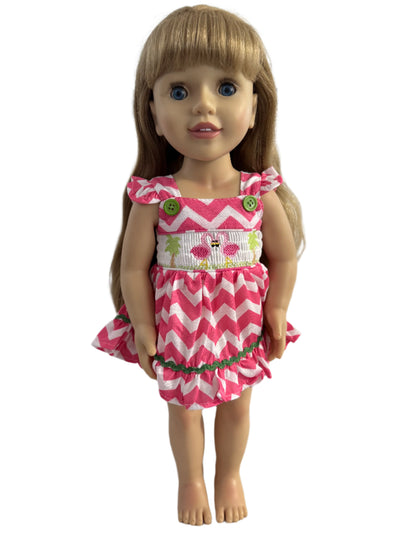 Chevron Flamingo Dress